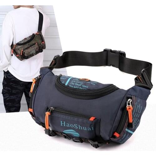 Weysfor New Top Quality Waterproof Mens Belt Fanny Pack Shoulder Messenger Bag Large Capacity Travel Bum Sling Chest Waist Bags