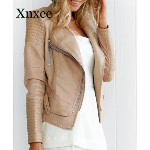 Xnxee Womens Winter Leather Jackets