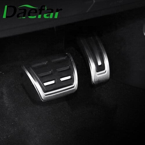 Stainless Steel Car Pedals Protection Cover for Volkswagen VW Golf 7 MK7 7.5 MK7.5 GTI 2012 - 2019 Gas Brake Dead Rest Pedal