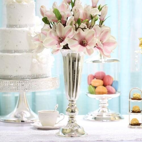 ZHENWEN Metal Flower Vases