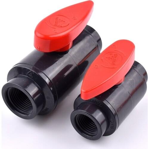1pcs Both side1/2‘’-1.5" Female UPVC Valve Straight Trough PVC Pipe Valve Garden Irrigation Fittings Fish Tank Tube Switch
