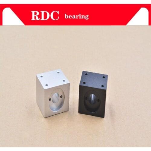 1PCS T10 trapezoidal screw nut housing white black mounting bracket aluminum for T10 screw brass nut engraving machine T10 nut