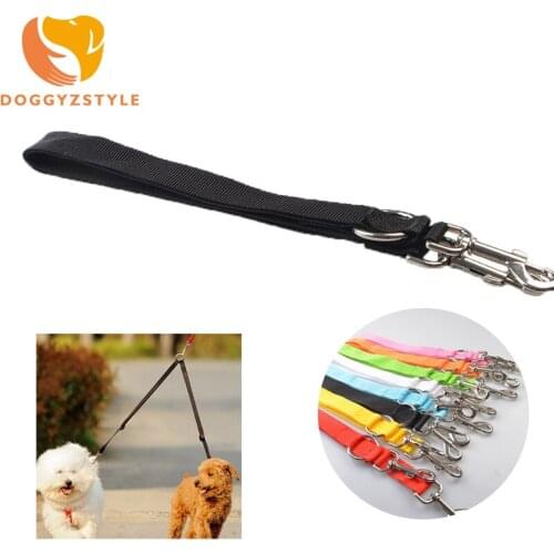 2 Way Pet Dog Coupler Leash No-Tangle Walking Double Lead For Small Dogs Teddy Chihuahua Pets Accessories DOGGYZSTYLE