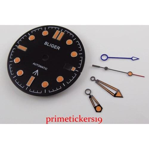 4 type 31mm dial + GMT hand date window fit Mingzhu 3804 movement