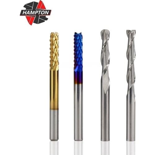 40pcs/Set Ball Nose End Mill 2 Flute Flat End Mill 3.175mm Shank PCB Milling Cutter Engraving Bits Set Carbide End Mill