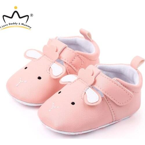 PU Cartoon Animals Baby Shoes Soft Bottom Non-Slip Baby Girl Boy Shoes Newborn First Walkers Infant Toddler Shoes