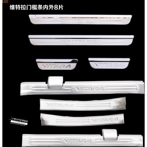 For Suzuki vitara 2016 High-quality stainless steel Threshold bar Trunk guard threshold Anti-scratch Car styling