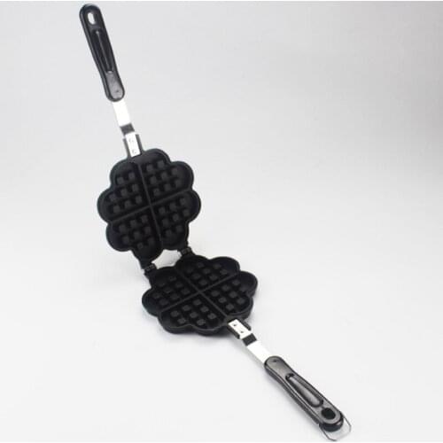 DIY Heart-shaped Egg Waffle Maker Cake Mold Cake Pan Nonstick Double Side Biscuits Muffin Mould Pot Bakeware Baking Tools