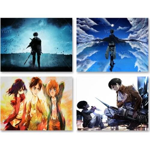 Attack on Titan Anime Painting Diamond Diy Full Round Drill 5D Home Decor Cross Stitch Wall Art Craft Embroidery Pictures Anime