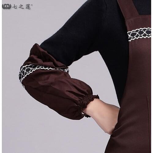 Restaurant cafe cashier overalls cuff 75026 female models princess sleeve anti-fouling sleeves