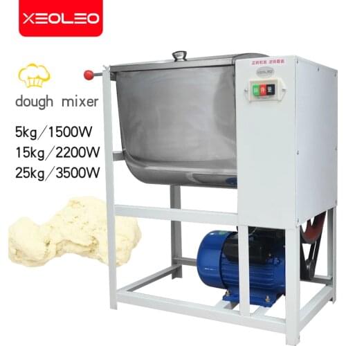 XEOLEO Commercial Dough mixer 5/15/25kg Dough mix machine Dough Kneading machine 2200W 220V Stainless steel Bucket
