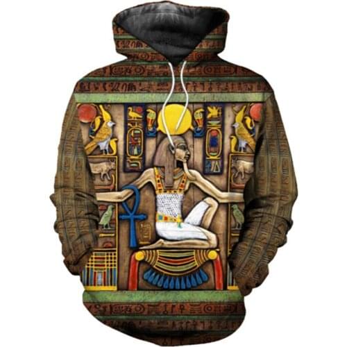 Ancient Egypt 3D Printed Jacket Men/Women Harajuku Hoodie Unisex Casual Streetwear Sweatshirt Pullover Sudadera Hombre SF187