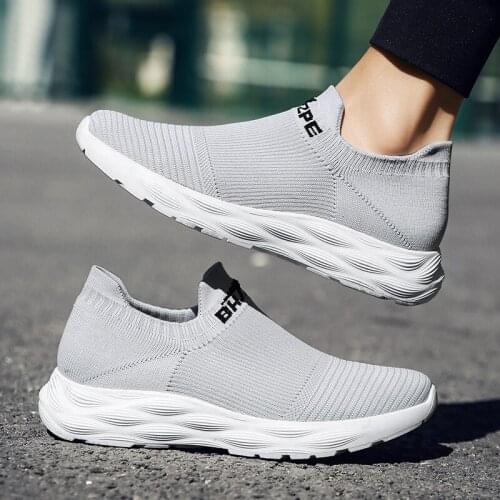 Mens high-quality running shoes Fashion sports mens shoes Mesh socks shoes Breathable casual shoes Outdoor hiking walking shoe