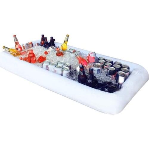 Inflatable Ice Serving Bar Pool Party Buffet Drink Cooler Ice Tray Food Drink Containers for Summer Parties MC889