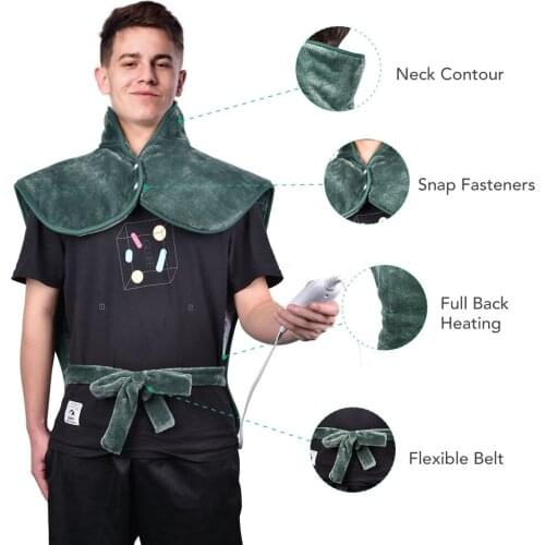 Heating cape USB electric heating shoulder guard electric heating warm vest armour heating suit