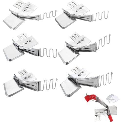 Plain Bias Binder Metal Binding Edge Tape Cut Needle Lochstitch Domestic Sewing Machine Foot Double Fold Presser KP-123 Tool