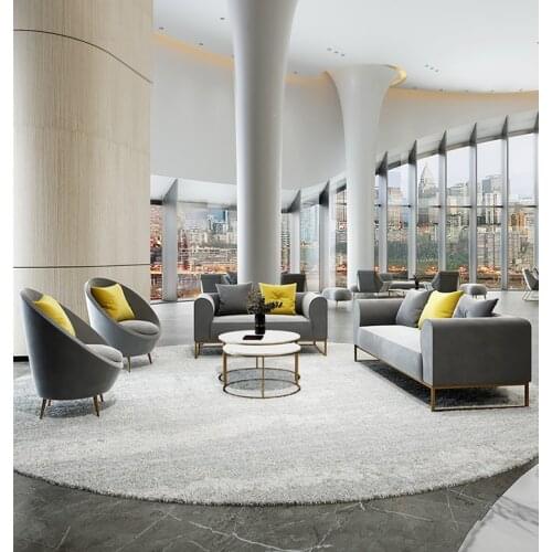 Office visitor sofa beauty salon simple modern tea table combination leisure rest area clothing store sales reception