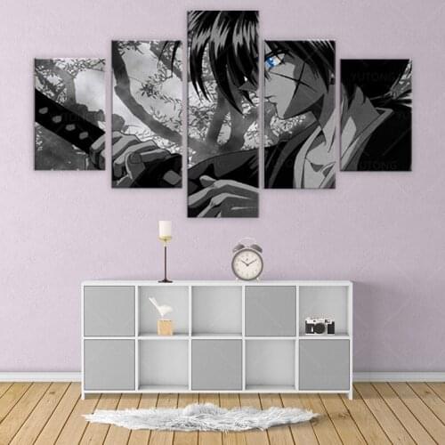 Anime Poster Rurouni Kenshin Canvas Art Poster Picture Modern Office Family Bedroom Decorative Posters Gift Wall Decor Painting