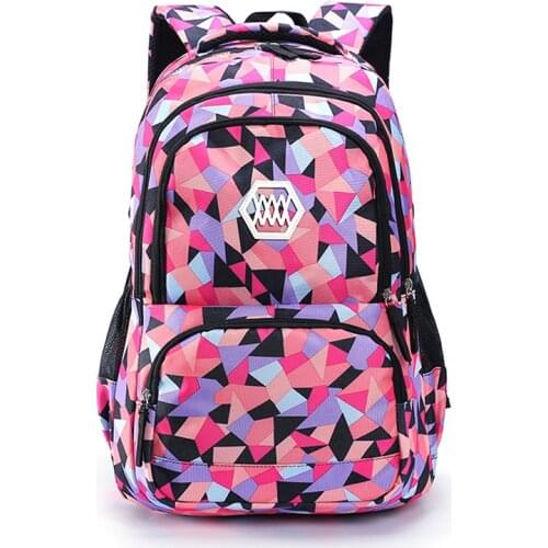 For Senior High School Student Backpack 37L Large Capacity Cute Girls School Bags Waterproof Oxford Backpacks