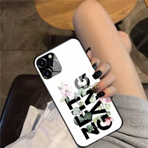 Zeitgang - Flowers Phone Case Glass Phone Case For iphone 12 11 Pro Max XS XR X 8 7 Plus SE2 Case