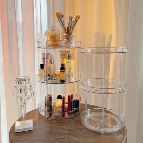 INS Style Rotating Tray Desktop Cosmetics Storage Tray Kitchen Rotating Seasoning Jar Shelf 360 Canned Drinks Plate Shelf