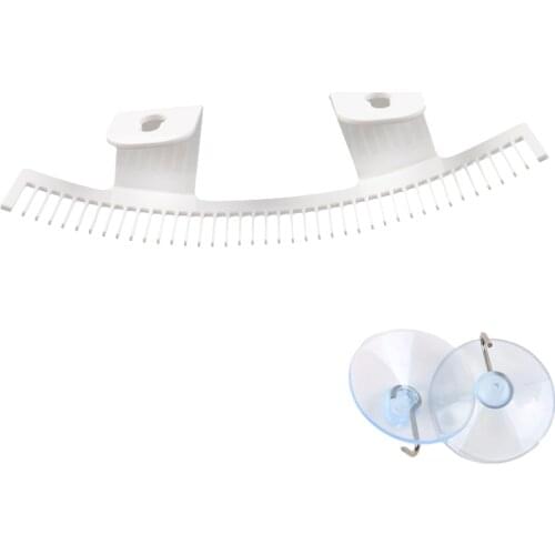 1 pc Acrylic Salon Hair Extensions Hair Strands Holder Plate Hanger for Hair Styling Hair Extension Display Stand Storage Bag