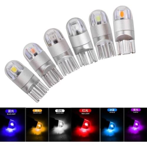 12PCS W5W LED T10 3030 2SMD Auto Lamps 168 194 Bulb Plate Light Parking Light Tailbox Lamp Wide Light Reading Lamp