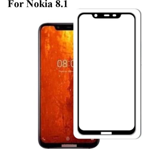 2PCS For Nokia 8.1 Glass Tempered Full Cover Tempered Glass Film Screen Protector Film Nokia8.1 Screen Protector Protection