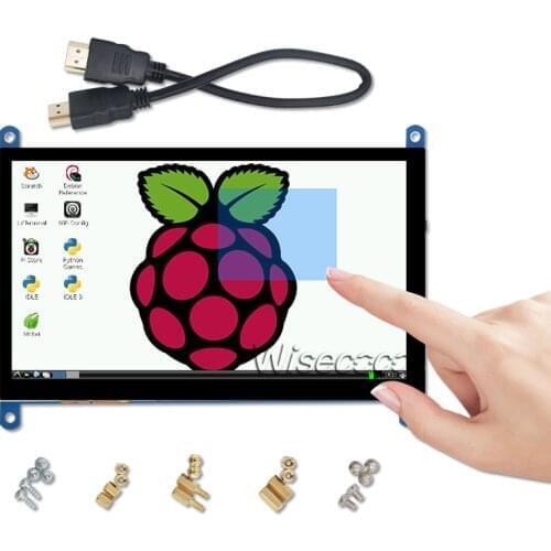 7 inch Raspberry Pi 4 3B+ Display Portable Monitor 1024x600 Capacitive Touch Screen for Banana Pi LCD Panel