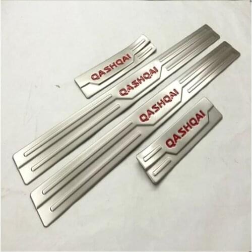 Car Accessories For Nissan Qashqai Door Sill J11 Scuff Plate Stainless Steel Door Sills Pedal Car Styling Sticker 2016 to 2020