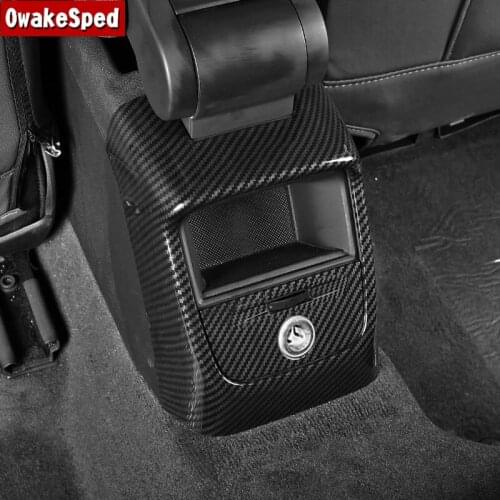 For Audi A3 8V 2013-2019 Interior Accessories Car Rear Air Outlet Cover Trim Carbon Fiber Style Air Vent Frame Decoration Decals