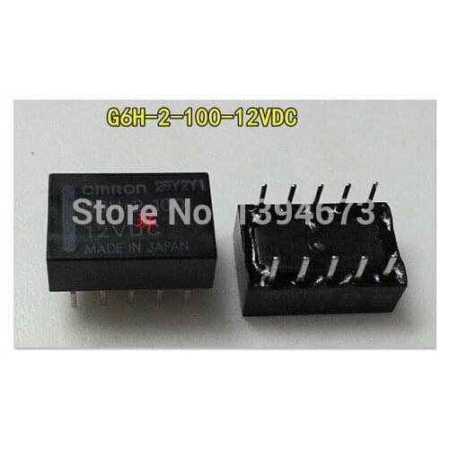HOT NEW G6H-2-100-12VDC G6H-2-100 12VDC G6H-2 G6H DC12V 12V OMRON DIP10