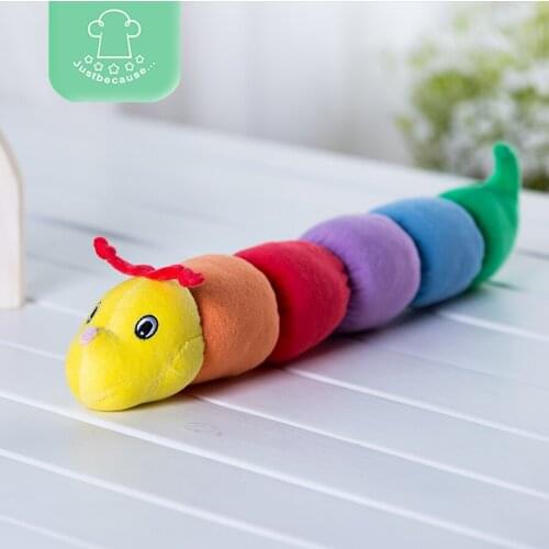Tinkle, Crinkle, Rattle & Squeak Caterpilla r Stuffed Plush Toy for baby Kids Colorful 0-1 year, 43cm