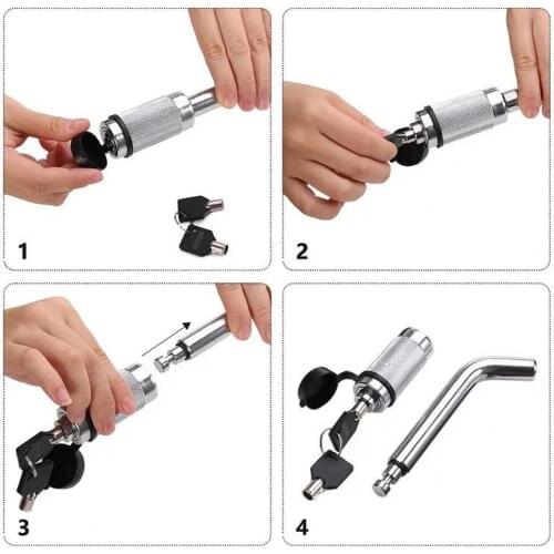 Trailer Hitch Receiver caravan Lock Tow Bar accessories 5/8 Inch Steel Hitch Pin fits cargo enclosed camper trailer