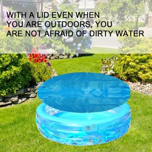 Round Pool Cover Protector Foot Above Ground Blue Protection Swimming Pool For Garden Swimming Pool Cover Rainproof Dust Cove