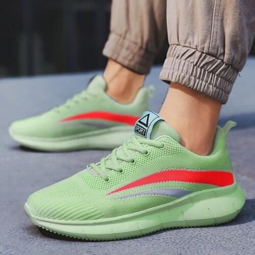 Hot New Mens Summer Sneakers Casual Shoes Mesh Breathable Light Man Shoes Black White Green Big Size 45 46 Zapatos De Hombre