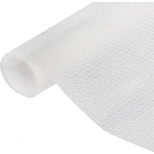 LUDA 3 Rolls Plastic Shelf Liners Refrigerator Mats EVA Refrigerator Liners Cabinet Liner Waterproof Fridge Pads Drawer Mat