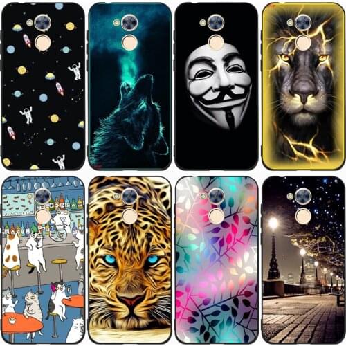 Fashion Soft silicone TPU Back Cover For Huawei Honor 6A Phone Funda Case For Huawei Honor 6C for Honor 6C Pro Cute Cartoon Case