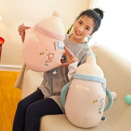New creative baby bottle doll plush toy soft pillow