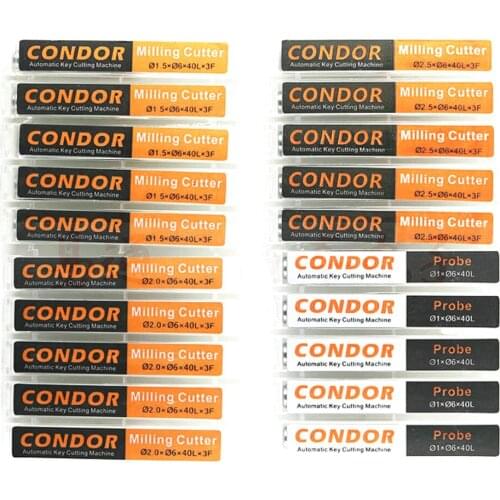 Lockartist Original Xhorse 1.0mm probe 1.5/2.0/2/5mm Milling Cutter for CONDOR XC MINI Automatic Key Cutting Machines XC 007