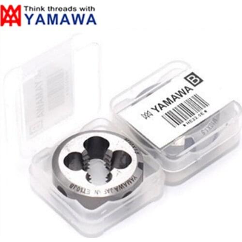 YAMAWA HSSE Fixed Round Die M2 M2.5 M3 M4 M5 M6 M8 M10 M12 M14 M16 X0.4 X0.5 X0.7 X0.8 X1 X1.25 X1.75 X2 Screw Threading Dies