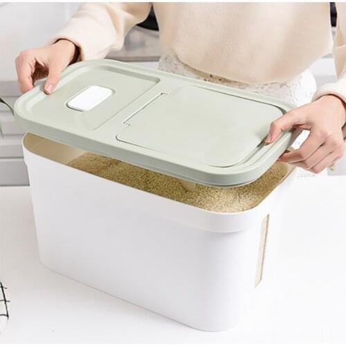 Rangement Boite Rangement Rice Bucket Household Plastic шопер для кухни удобства органа Storage Kitchen Panier Couverts Lave