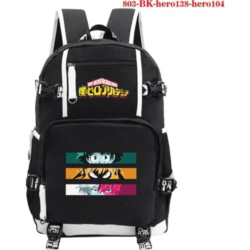 Hot New Boku No Hero Academia Backpack Teenagers School Bags Men Laptop Backpack Casual Travel Rucksack Funny Children Book Bags