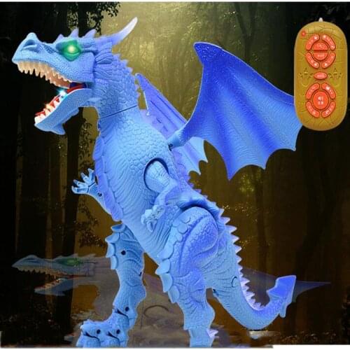 Remote Control Dinosaur Toy Simulation Animal Model Electric Intelligent Remote Control Dinosaur Will Walk Childrens Toys