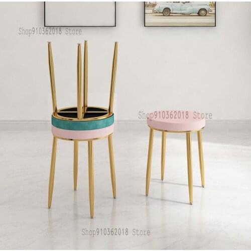 Nordic Ins Chair Net Red Makeup Chair Simple Desk Chair Dressing Chair Dining Chair Home Restaurant Shoe Changing Chair Stool