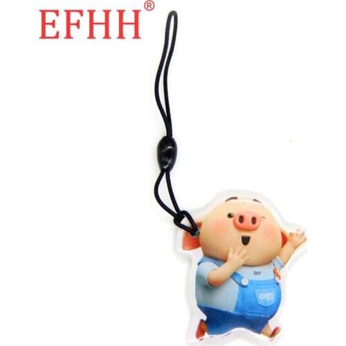 UID S50 1K 13.56Mhz Rewritable Writable NFC IC Card Changeable RFID Waterproof Cartoon Trinket Key Fob Token Tag Fast Shipping