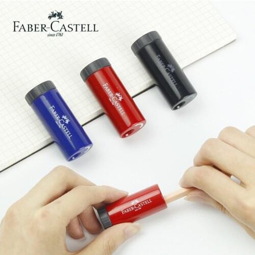 FABERCASTELL Single Hole Rotating Pencil Manual Standard Mini Sharpener Creative Cylindrical Knife Cutting Stationery Supplies