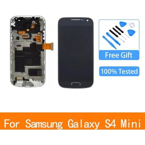 4.3" For Samsung Galaxy S4 mini LCD Display Touch Screen Digitizer with Frame I9190 i9192 i9195 For Samsung S4 MINI