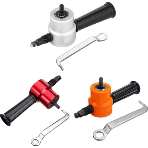 360 Degrees Cutting Sheet Metal Nibbler Cutter w/Wrench Head Rotation Electric for Household Metal Easily Handle Parts