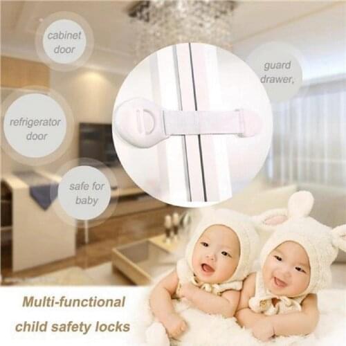 50pcs cloth locks Straps used for Drawer Door Cabinet Cupboard Toilet Safety Locks Protect Baby Kids Safety Care